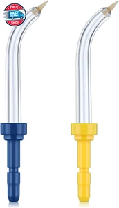 Replacement Tips for Waterpik 2 Colors Periodontal Tips Dental Water Flosser Ti - Picture 1 of 12