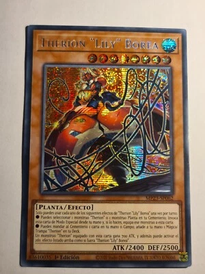 Therion "Lily" Borea●YUGIOH●MP23●SECRET RARE●SPANISH●1st ED●NM●09221 - Image 1 of 2