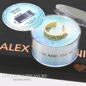 Authentic Alex and Ani Bring Back The Light 14kt GP Wrap Ring - Picture 1 of 1