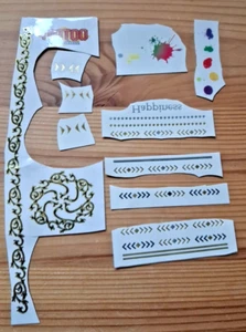 Non Permanent Tattoo Mädchen Haut Sticker gold Muster Armband temporäres - Bild 1 von 4