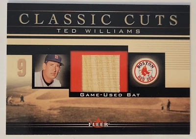 2002 FLEER CLASSIC CUTS TED WILLIAMS GAME-USED BAT #TW-B - Image 1 of 4