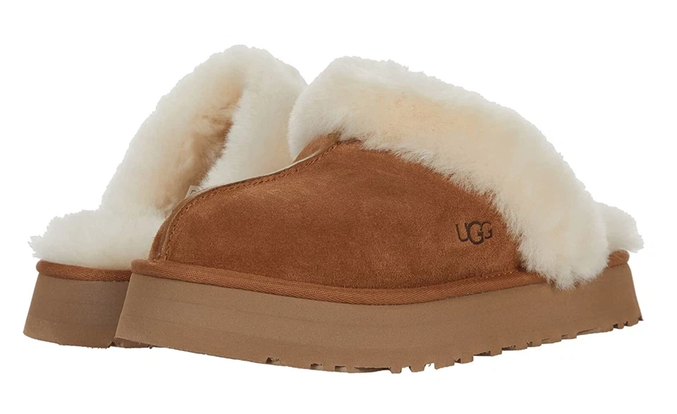 UGG Disquette Slippers for Women's, Size 9 - Chestnut