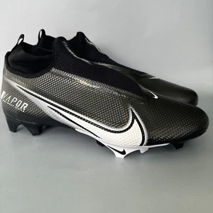 Nike Vapor Edge Pro 360 Black/White Football Cleats Mens Size 14.5 W CV6348-001 - Picture 1 of 6