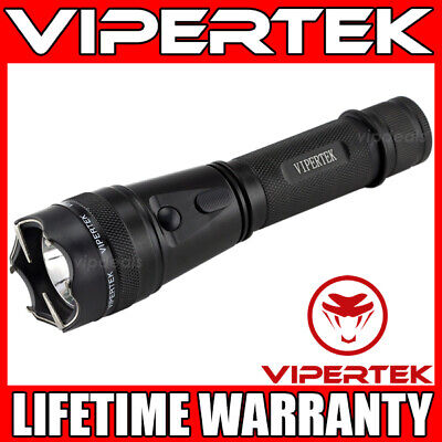 VIPERTEK Stun Gun VTS-195 - 500BV Metal Heavy Duty Rechargeable LED Flashlight • 10.98$