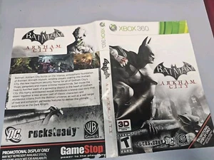 xbox 360 batman arkham city artwork only gamestop display - Picture 1 of 2