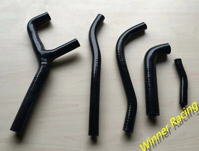 Silicone radiator hose for Honda CR250R  CR125R 1983 83 Black - Image 1 of 4