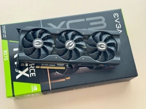 EVGA GeForce RTX 3070 XC3 Ultra 8GB GDDR6 Graphic Card - NON-LHR - 08GP53755KR - Picture 1 of 10