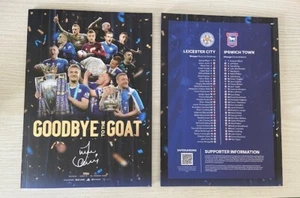 Leicester City v Ipswich Town 18/5/25 'Goodbye to the Goat' Programme MINT COND. - Picture 1 of 1