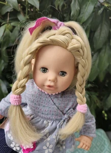 Götz Puppe 33 cm blond Muffin Cosy Aquini 2016 Baby Girl mit viel Zubehör Doll - Bild 1 von 24