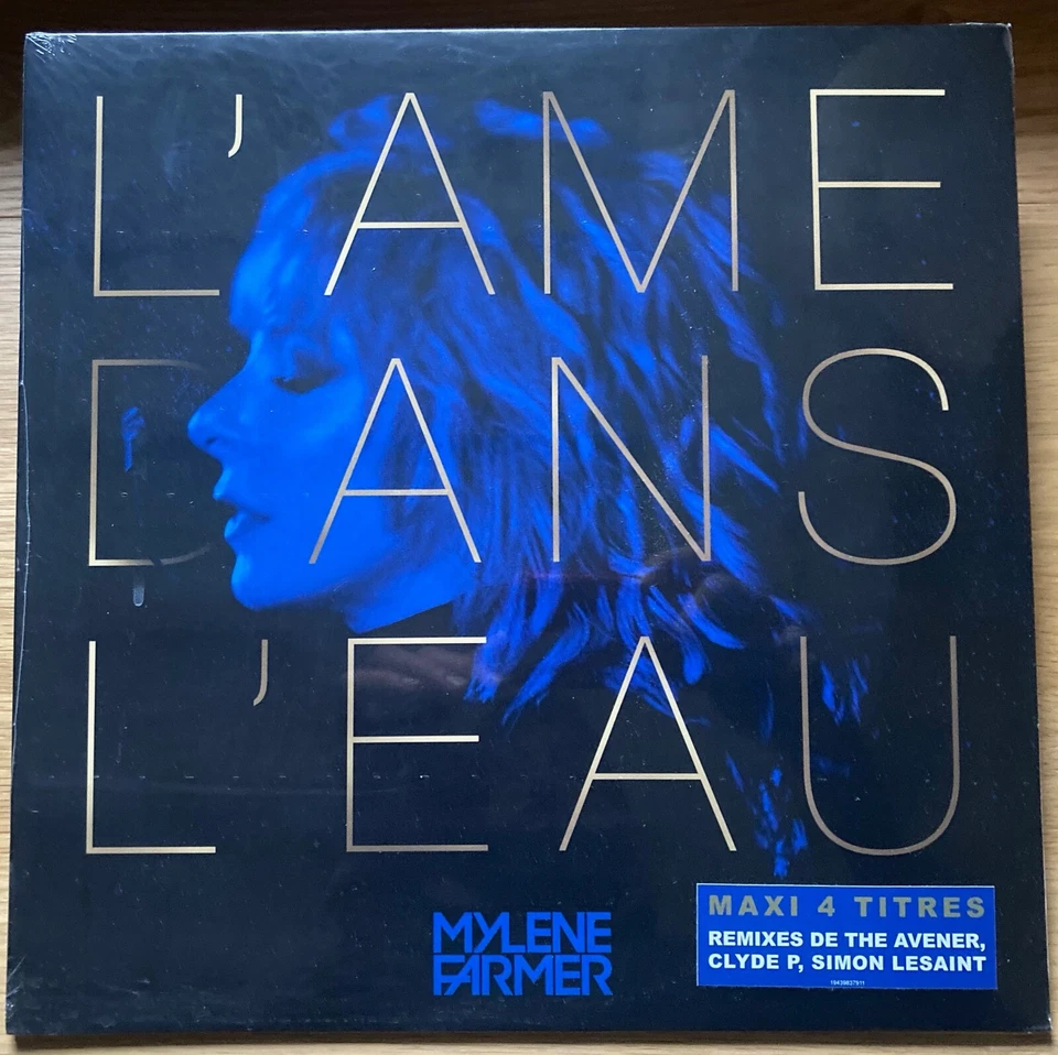 Maxi 45t Mylene Farmer - L'ame dans l'eau - EDITION LIMITEE VINYL COULEUR OR 12" - Photo 1/1