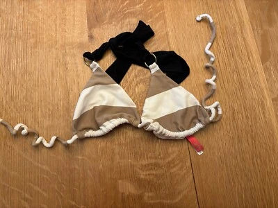 Купальный топ Sofia By Vix желтовато-коричневый/белый в полоску размер средний - Изображение 1 из 4