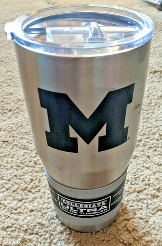 Michigan Wolverines NCAA 30 oz Ultra Travel Tumbler (Small Scratch - See Photos) Cover