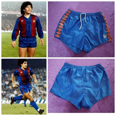 VINTAGE MEN MEYBA FC BARCELONA SHORTS 1982 FOOTBALL SOCCER SIZE 10 Cover