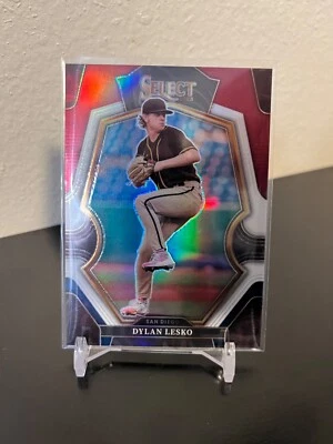 2023 Panini Select - Premier Level Tri-Color Prizm #194 Dylan Lesko (RC) Padres - Image 1 of 2