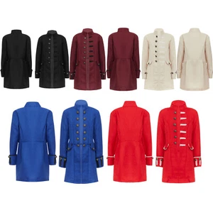 Kids Boys Jackets Renaissance Coat Button Down Tops Halloween Costume Party - Picture 1 of 48