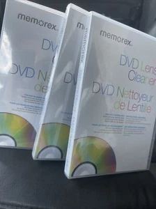 Memorex DVD LASER LENS CLEANER FOR DVD New Factory Sealed  Lot Of 3 - Picture 1 of 2