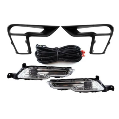 Conjunto de faros antiniebla LED DRL de 10 W para Ford Explorer 2018-2020, interruptor de arnés de marco Foto 1 de 4