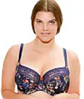Sculptress Bra 40G Navy Floral Full Cup Chi Chi UT7021 Underwired New with Tags