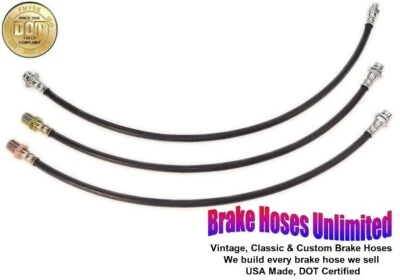 JUEGO MANGUERA FRENO FORD F250 4X4 1965 1966 CON EJE DELANTERO DANA 3,5 M Foto 1 de 2