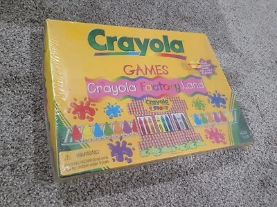 Raro Crayola Games: Crayola Factory Land NUEVO, 2001 Juego de Mesa Vintage Foto 1 de 4