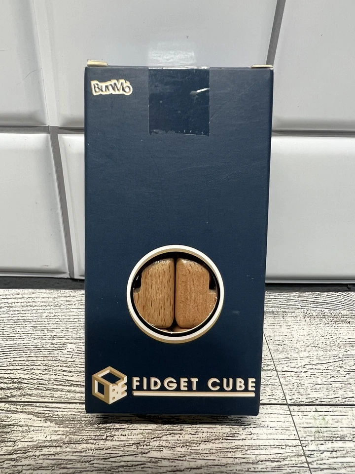 BUNMO Large Wooden Infinity Cube Fidget Toy Eco-Friendly Beechwood for All Ages