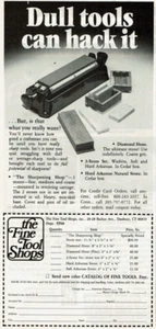 Anuncio impreso vintage 1980 herramientas aburridas pueden hackearlo The Fine Tool Shops tienda de afilado - Imagen 1 de 2