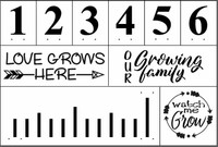Reusable Stencil-5x 7 Magnolia Design Co Happy Birthday Adhesive Silkscreen Stencil