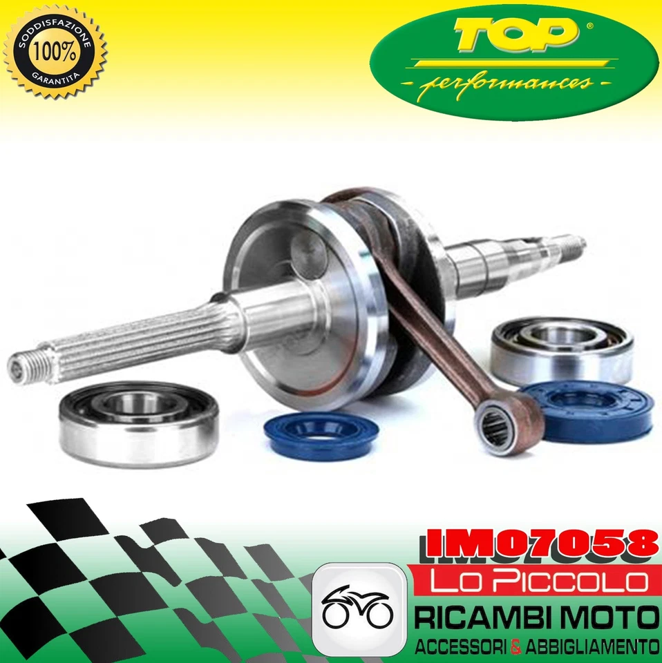 TOP PERFORMANCE IM07058 ALBERO MOTORE + CUSCINETTI PARAOLI TOP MBK BOOSTER 50 2T