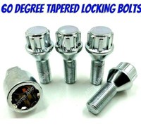 ALLOY WHEEL BOLTS 5 X M14X1.5 CHROME 60° 40mm THREAD FIT MERCEDES E G M S CLASS ALLOY WHEEL BOLTS 5 X M14X1.5 CHROME 60° 40mm THREAD FIT MERCEDES E G M S CLASS