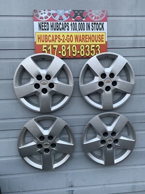 Chevrolet Hhr 2007-2011 Oem 16” Hubcaps Set 4  Mint Used OEM 08 Malibu 9596918 - Image 1 of 4