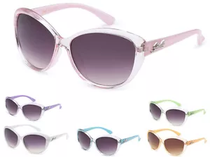 Giselle Eyewear Damen Vintage Cat Eye klares Gestell Designer Sonnenbrille + weiche Tasche - Bild 1 von 10