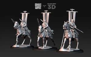 Regular Snake warriors on Horse Davale Games 3D Printed With High Quality Resin - Foto 1 di 5
