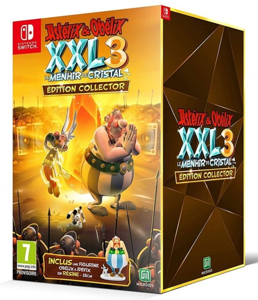 Asterix & Obelix Xxl 3 Le Menhir De Cristal Edition Collector Nintendo Swi - Immagine 1 di 1