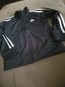 Adidas Kids Track Jacket. Size 5 Black Eic  - Picture 1 of 11