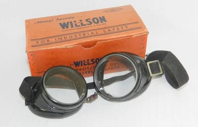 Gafas de seguridad Willson vintage moto steampunk con caja Foto 1 de 4