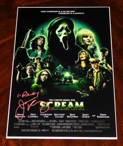 JAMIE KENNEDY "RANDY" SIGNED SCREAM 12X18 MOVIE POSTER HORROR!!! - Picture 1 of 1