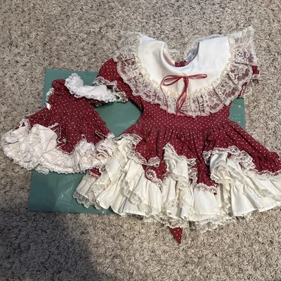 Lid’l Dolly’s Smokey Mountains Matching 2T Dress & Doll Dress Pigeon Forge 2000 - Image 1 of 4