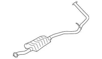 Genuine Subaru 2013-2020 Crosstrek XV Crosstrek Intermediate Pipe 44200FJ080 - Image 1 of 2