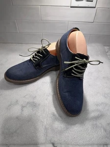 G.H. Bass & Co. Hombre Azul Denim Estilo Riverside Cuero 8.5 Zapatos con Cordones - Imagen 1 de 4