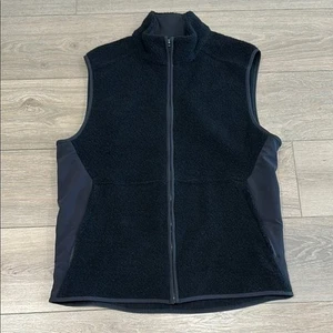 Gilet LULULEMON nero Tundra Trek full zip sherpa pile lana attivo taglia large - Foto 1 di 16