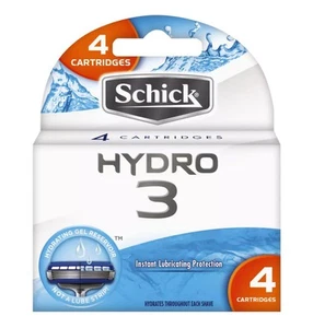 Schick Hydro 3 Refill 4 Cartridges Instant Lubricating Protection Hydro3 - Picture 1 of 1
