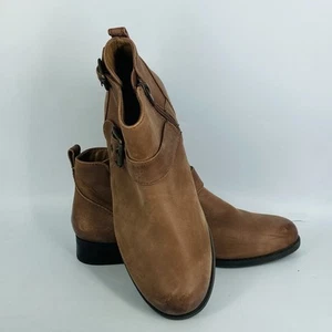 VIONIC Logan Botines Cuero Marrón Botín Cremallera Lateral Hebilla Acentos 7.5 - Imagen 1 de 9