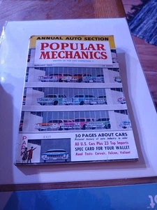 Popular Mechanics Magazine Vintage January 1960 - Annual Auto Section - Picture 1 of 3