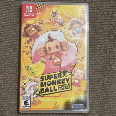 Super Monkey Ball Banana Blitz HD Nintendo Switch Juego Completo Probado Sega ESRB Foto 1 de 3