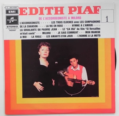 EDITH PIAF   " DE L'ACCORDÉONISTE À MILORD "   (LP 33 tours TBE) - Photo 1/2