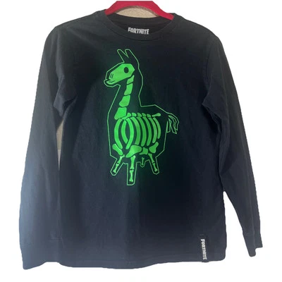 Fortnite Boys X-Ray Llama Long Sleeve T-Shirt  Long Sleeve Size L 10/12 - Image 1 of 4
