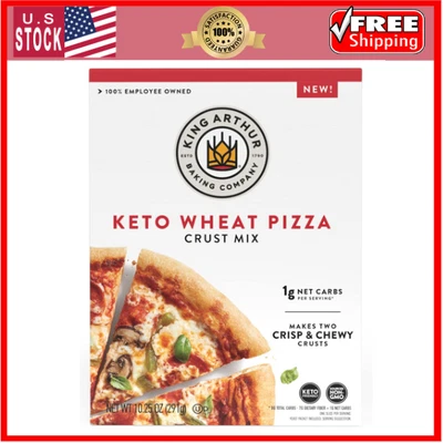 Mezcla de corteza de pizza ceto: fácil de hacer, crujiente y masticable mezcla de 10,25 oz para dos costras de 12 pulgadas Foto 1 de 4