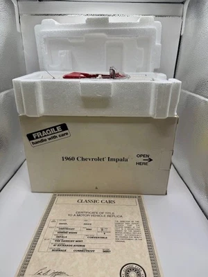 Chevrolet Impala 1960 convertible Danbury como nuevo 1:24 blanco armiño con caja y certificado Foto 1 de 4