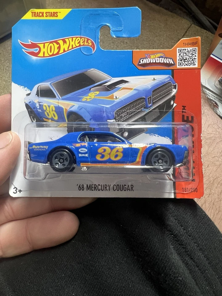 Hot Wheels - '68 Mercury Cougar Azul Oscuro 2015 1:64 Diecast Car Nuevo HW Race Foto 1 de 1