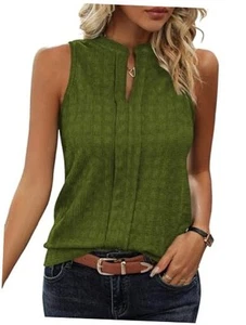 Tank Tops for Women Trendy 2025 Summer Tops Sleeveless Shirts - Picture 1 of 6